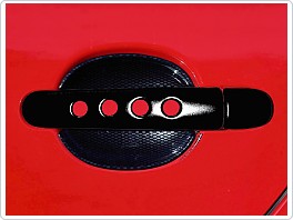 Kryty klik děrované, černá metalíza, bez otvoru na zámek 8ks, Seat Leon, Toledo 98-04