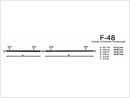Ochranné boční lišty dveří UNI 96+70cm