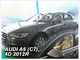 Plexi ofuky oken, deflektory, Audi A6, model 11-, přední