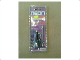 Mini neon ultramodrý 12cm 12V - výprodej