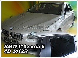 Plexi ofuky oken, deflektory, BMW F10 2010-, přední + zadní
