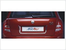 Dekor kolem zadní SPZ - chromový, Škoda Fabia 1 Combi/Sedan - VÝPRODEJ