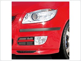 Ochranné lišty nárazníků Škoda Fabia 2 hatchback, facelift 2010-