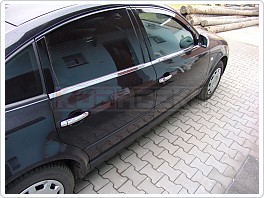 VW Passat B5 97-00 3B sedan - nerez chrom spodní lišty oken 
