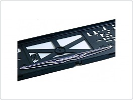 Držák SPZ, podložka pod značku s 3D logem, Chrysler chrom