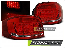 Zadní světla, lampy Audi A3 8P, 2008-2012, 3dveř. LED červené, bílé LDAUB6