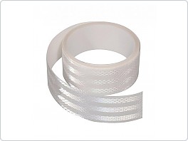 Reflexní pruh, pásek nalepovací, bílý 1metr