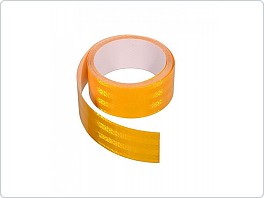Reflexní pruh, pásek nalepovací, žlutý 1metr