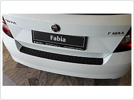 Práh pátých dveří plast. černý, lišta na nárazník Škoda Fabia 3 III, 2014- hatchback