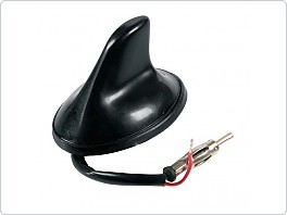 Anténa ploutev malá se zesilovačem, černá