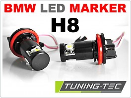 LED marker BMW H8, Angel Eyes BMW E60, E61, E63, E64, E90, E91, 07-11, 10W