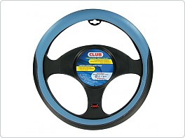 Potah volantu CLUB PREMIUM černomodrý, 37-39 cm 