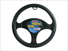 Potah volantu CLUB PREMIUM černý, 35-37 cm 