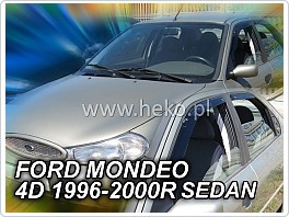 Plexi ofuky oken, deflektory, Ford Mondeo, 1997-2000, přední + zadní pro hatchback a sedan