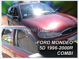 Plexi ofuky oken, deflektory, Ford Mondeo, 1997-2000, přední + zadní pro combi