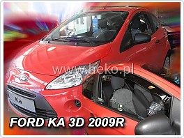 Plexi ofuky oken, deflektory, Ford Ka, 2009-