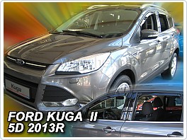 Plexi ofuky oken, deflektory, Ford Kuga, 2013-, přední + zadní