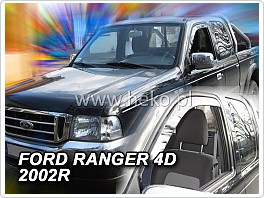 Plexi ofuky oken, deflektory, Ford Ranger, 1997-2007, 4dveř.