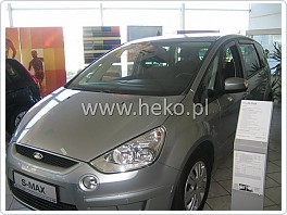 Plexi ofuky oken, deflektory, Ford S-MAX, 2006-2010, přední + zadní