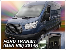 Plexi ofuky oken, deflektory, Ford Transit, 2014- system OPK, horní