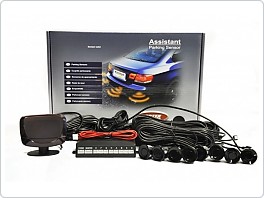Parkovací asistent PROFI Vertex, 8 senzorů pro přední i zadní část, displej + zvuk