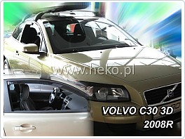 Plexi ofuky oken, deflektory Volvo C30 3Dveř 2007-, přední