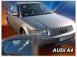 Plexi ofuky oken, deflektory, Audi A4, model 94-01, B5, přední + zadní pro sedan