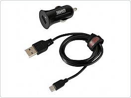 USB nabíječka 2 v 1, 12-24V, USB, micro USB 1000mA, Profi