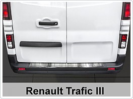 Chromový nerezový práh Renault Trafic, Opel Vivaro 2015-