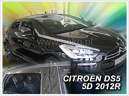 Plexi ofuky oken, deflektory, Citroen DS5, 5.Dveř. 2012-, přední + zadní