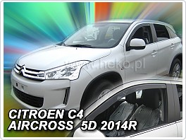 Plexi ofuky oken, deflektory, Citroen C4 Aircross 2012-, přední
