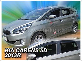 Plexi ofuky oken, deflektory, Kia Carens 5dveř. 2013- přední + zadní