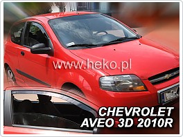 Plexi ofuky oken, deflektory, Chevrolet Aveo, model 05-, 3dveř. přední