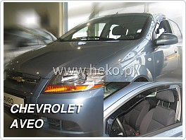 Plexi ofuky oken, deflektory, Chevrolet Aveo, 04-, 5dveř. přední + zadní