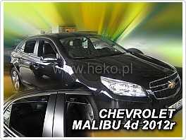 Plexi ofuky oken, deflektory, Chevrolet Malibu IV 4Dveř. 2012- , přední + zadní