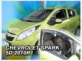 Plexi ofuky oken, deflektory, Chevrolet Spark, model 10-, 5dveř. přední