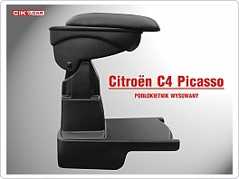Loketní opěrka Citroen C4 Picasso 2007-2014, výklopná, posuvná