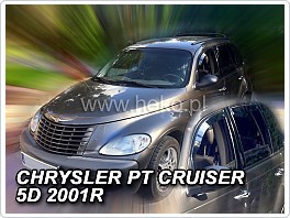 Plexi ofuky oken, deflektory, Chrysler PT Cruiser, model 2001- přední