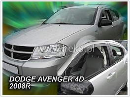 Plexi ofuky oken, deflektory, Dodge Avanger, model 08-, přední