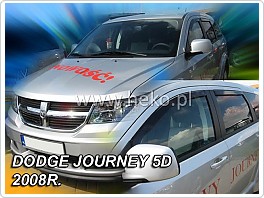 Plexi ofuky oken, deflektory, Dodge Journey, model 08-, přední
