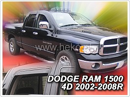Plexi ofuky oken, deflektory, Dodge Ram 1500 4Dveř. 2002-2008 přední + zadní