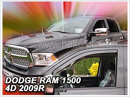 Plexi ofuky oken, deflektory, Dodge Ram 4Dveř. 2009- přední