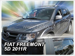Plexi ofuky oken, deflektory, Fiat Freemont 2011- přední + zadní