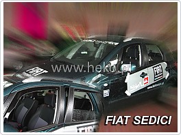 Plexi ofuky oken, deflektory, Fiat Sedici, model 5dveř. 2007-, přední + zadní