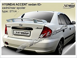 Křídlo, zadní spoiler, Hyundai Accent, 03- sedan