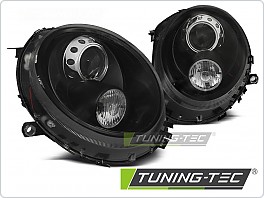 Přední světla, světlomety, lampy Mini Cooper 2006-2014, černé black, LPMC11