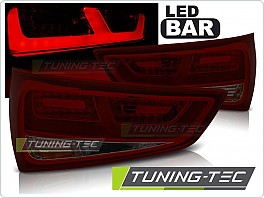 Zadní světla, lampy Audi A1, 2010-, LED BAR červené, kouřové, LDAUC9