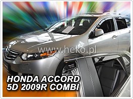 Plexi ofuky oken, deflektory, Honda Accord, 2008-, přední + zadní pro combi