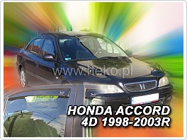 plexi ofuky oken, deflektory, Honda Accord, 1998-2003, přední + zadní