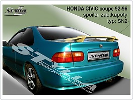 Honda Civic 92-95 coupe, křídlo, zadní spoiler SN2